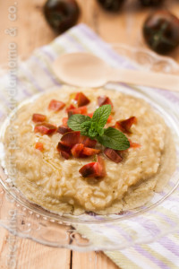 risotto con mousse di melanzane e pomodori saporiesaporifantasie - Gluten Free Travel and Living