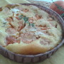 Clafoutis senza glutine  con albicocche, limone e timo