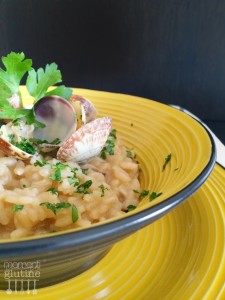 risotto alle vongole e porcini - Gluten Free Travel and LIving