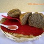 Muffins con farina di grano saraceno e gelatina di melagrana