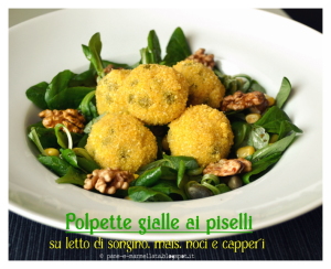 polpette gialle ai piselli  - Gluten Free Travel and Living