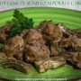 Polpettine di agnello con porri e carciofi