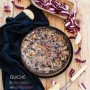 Quiche di grano saraceno con radicchio tardivo, scalogno e mele dolci