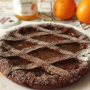 Crostata al cacao e marmellata di arance amare