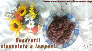 Quadrotti cioccolato lamponi - Gluten Free Travel & Living