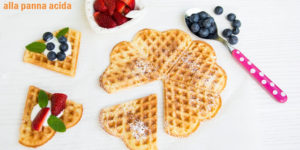 Waffles senza glutine alla panna acida