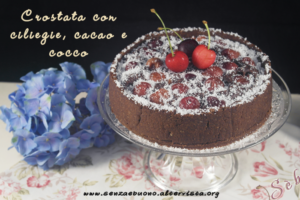 crostata ciliege cacao cocco - Gluten Free Travel and Living