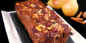 Plumcake alle pere con farina di castagne senza glutine e senza latticini