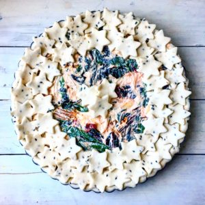 crostata salata al sesamo con zucca e cavolo - Gluten Free Travel and Living